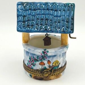 Vintage Limoges Wishing Well Trinket Box by Rochard